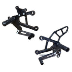 Kawasaki ZX6R, 2019 - 2024, Woodcraft Rearset Kit - STD/GP Shift