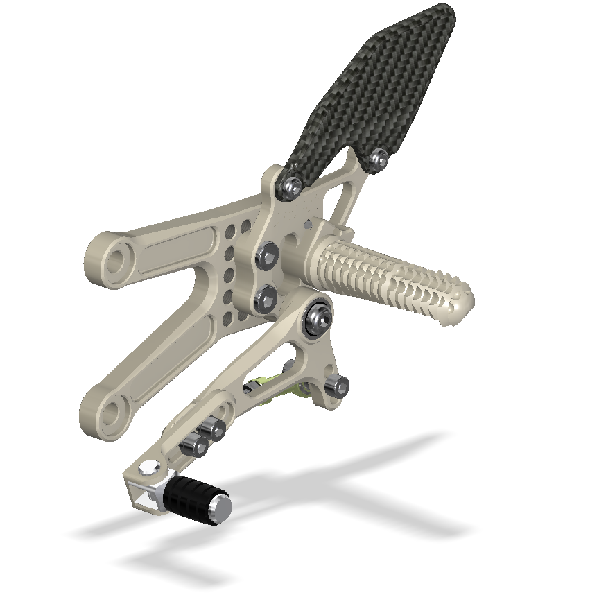 Kawasaki ZX-10R, 2006 - 2010, Attack Performance Rearset Kit (Aero Hard)