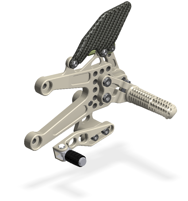 Yamaha R1, 2007 - 2008, Attack Performance Rearset Kit W/ Shift Lever (Aero Hard)