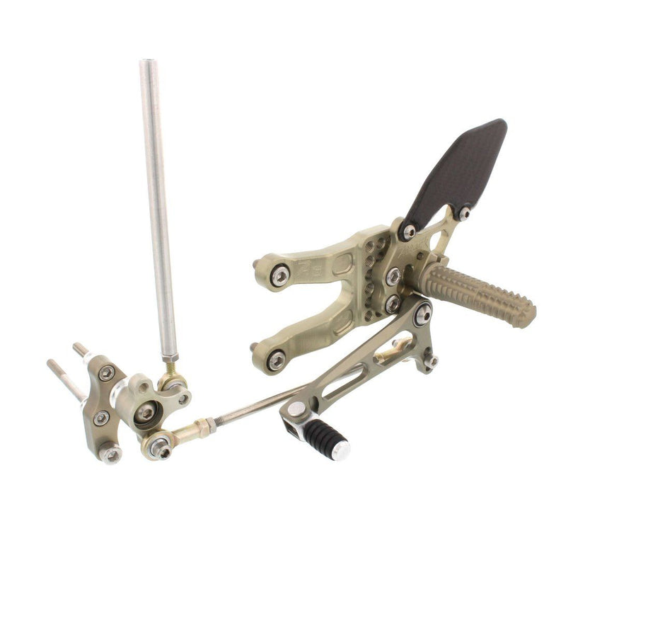 Honda CBR600RR, 2007+, Attack Performance Rearset Kit (Aero Hard)