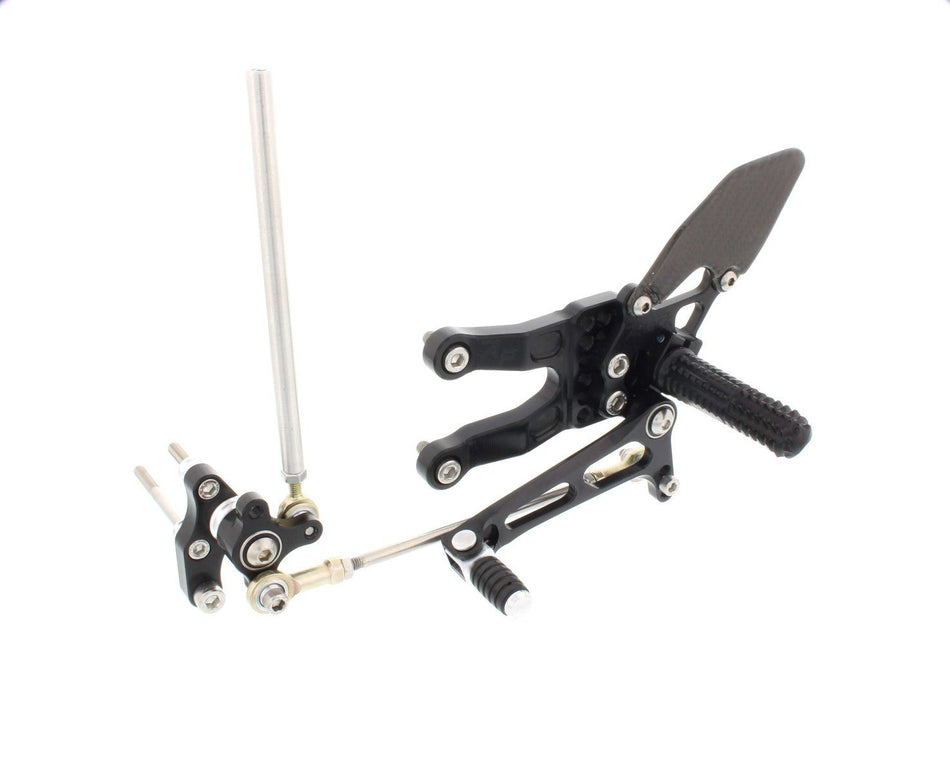 Honda CBR600RR, 2007+, Attack Performance Rearset Kit (Black)