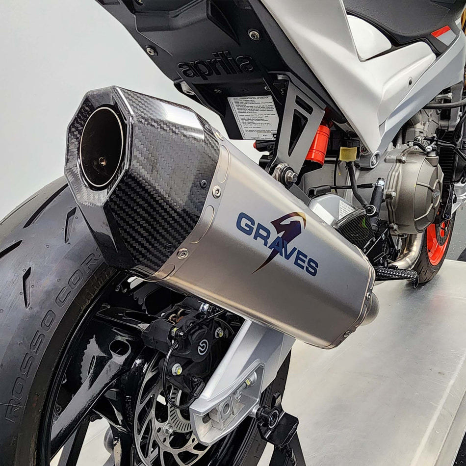 Aprillia RS660 / Tuono 660, 2020 - 2024, Graves Motorsports Full Titanium Exhaust System