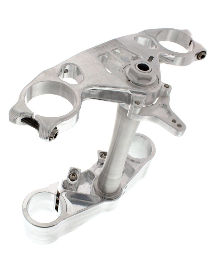 Ducati 748,749,848/848EVO,1198, Attack Performance Triple Clamp Kit (Silver)