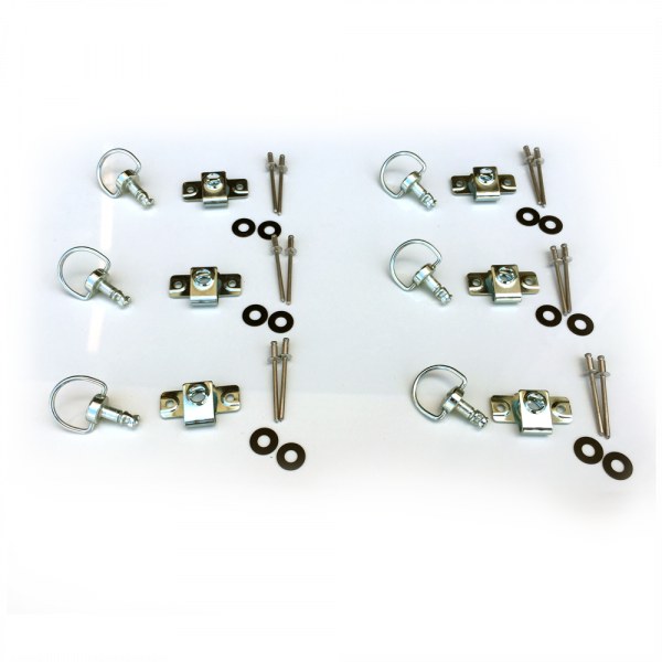 Dzus Bodywork Fastener Kit - Rivet Type - Pkg 6