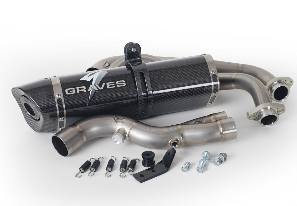 Yamaha R7 / MT07 / FZ07, 2015 - 2025, Graves Motorsports Full Exhaust