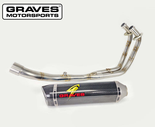 Kawasaki Ninja 400 / 500, 2018 - 2024, Graves Motorsports "WORKS2" Full Exhaust