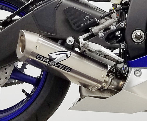 Yamaha R6, 2006 - 2025, Graves Motorsports Slip-On Exhaust