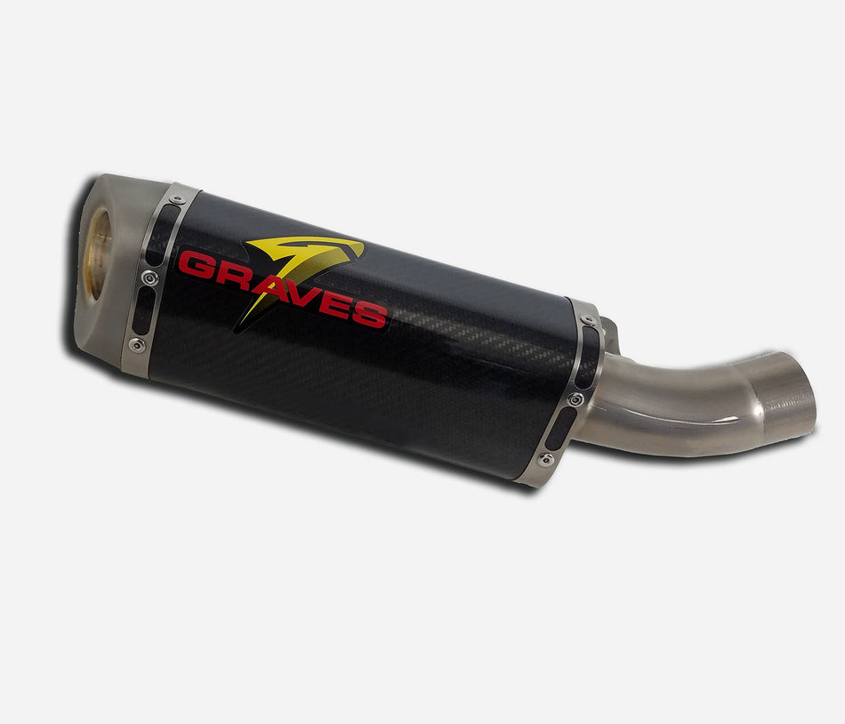 Kawasaki ZX-6R, 2019 - 2025, Graves Motorsports CatBack Exhaust