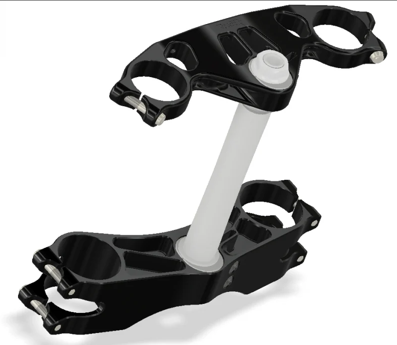 Suzuki GSX-R1000, 2009+, Attack Performance Triple Clamp Kit - Radial Ohlins, 52X58X210, (Black)