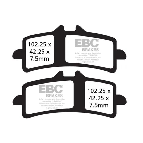 Suzuki GSXR600, 2018 - 2025, EBC GPFAX Brake Pads