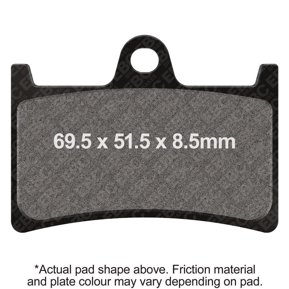 Yamaha R6, 2005 - 2022, EBC GPFAX Brake Pads