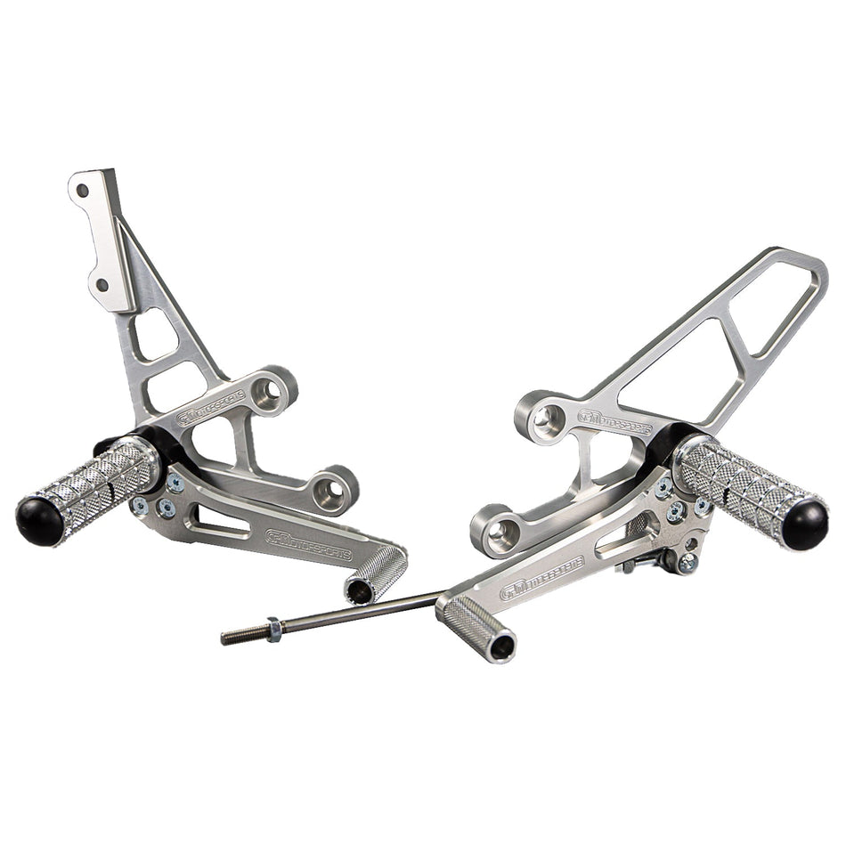 Suzuki SV650 1999-02  - Complete Rearset Kit w/ Pedals - STD Shift