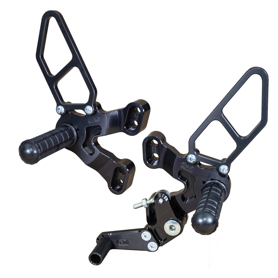 Ducati 1198SP, 2008 - 2009, 848 EVO 2011-13, Rearset GP w/Shift Pedal (Factory QS)