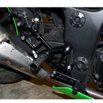 Kawasaki Ninja 250 2008-12, Complete Rearset Kit w/ Pedals - STD/GP Shift