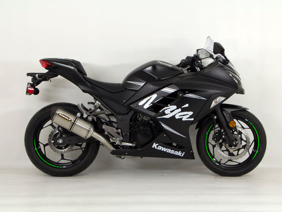 Kawasaki Ninja 300, 2013 - 2017, Hindle Slip-on Exhaust System