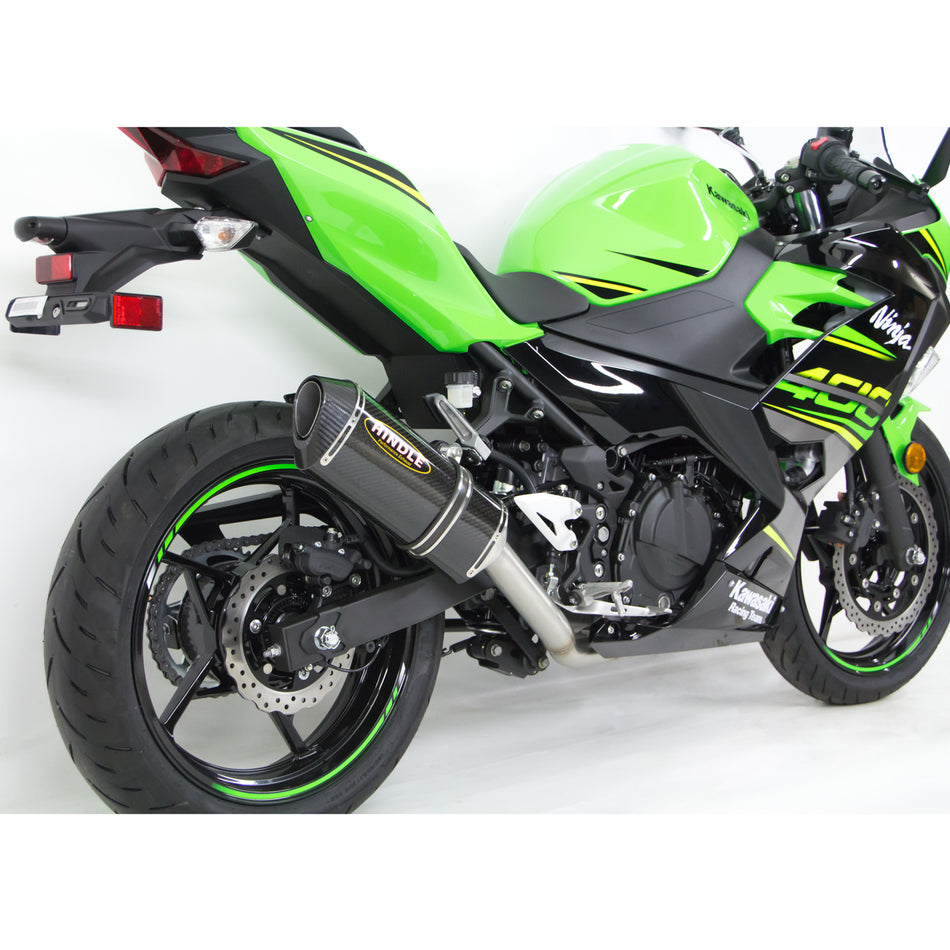 Kawasaki Ninja 400, 2018 - 2020, Hindle Slip-on Exhaust System