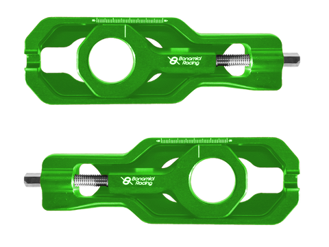 Bonamici Kawasaki ZX-10R Chain Adjuster (2016+) (Green)