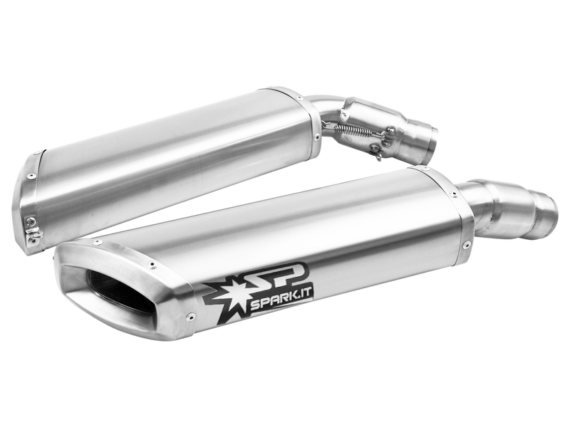 Ducati 848/1098/1198, Spark Titanium "Double Rectangular" Slip-On Exhaust